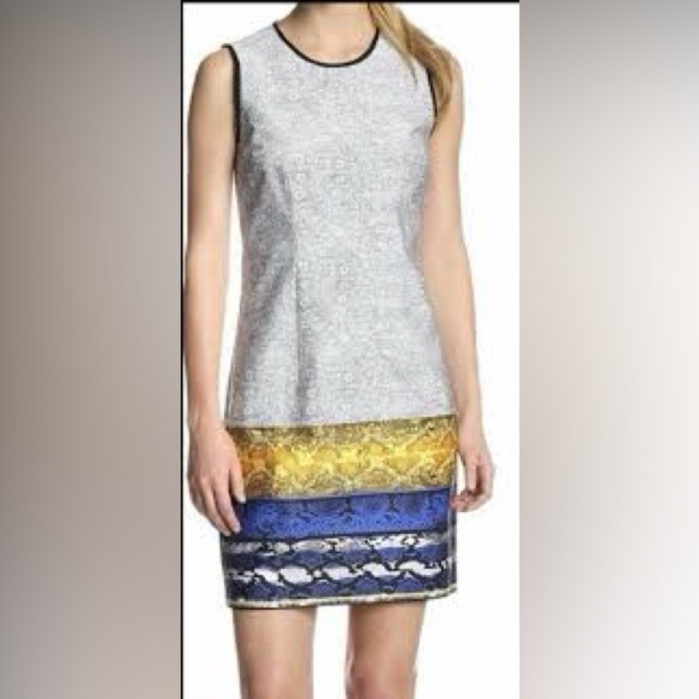 Kenneth Cole The Klein Dress Short Sleeve Stretch Size 12 NWT